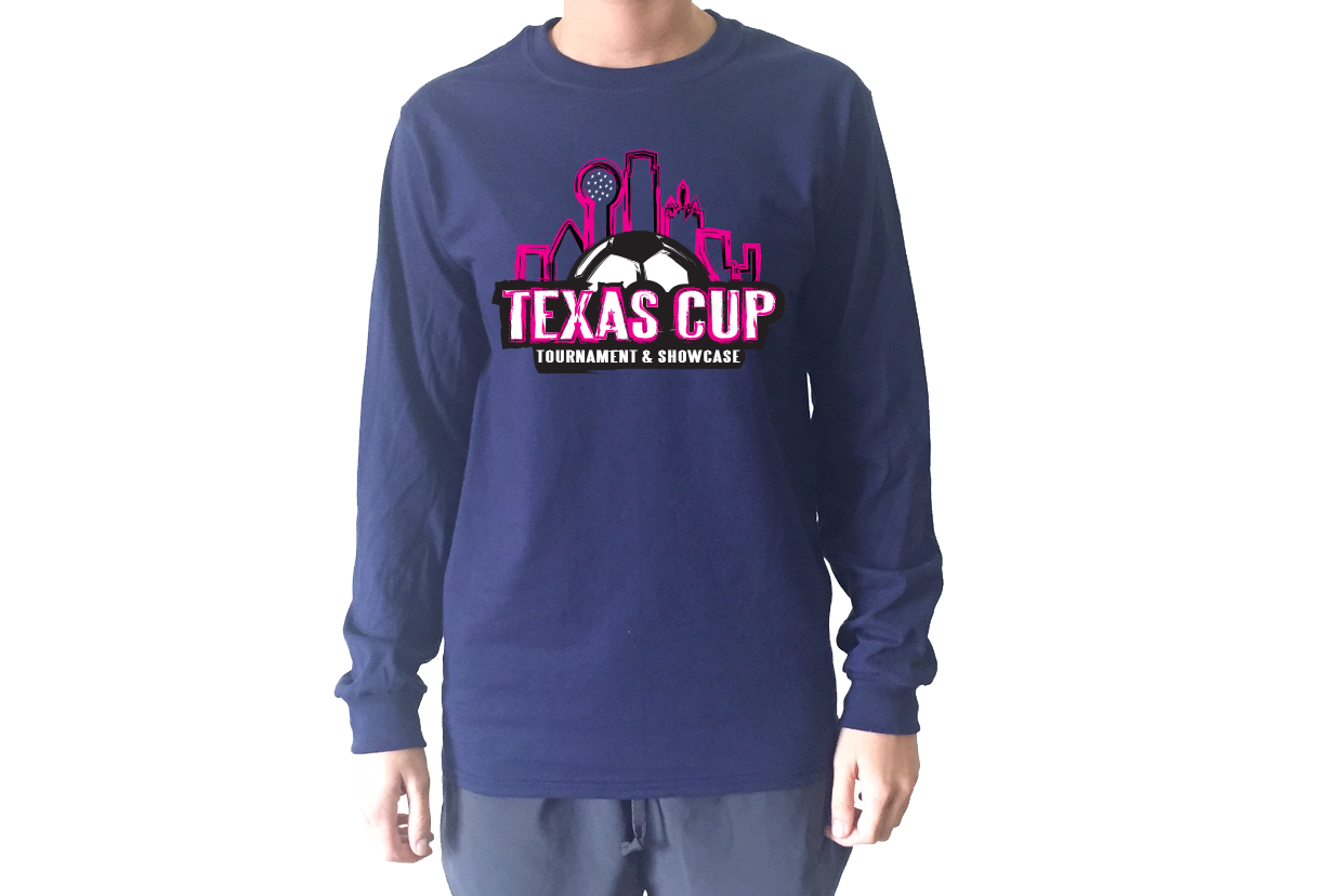 TX Cup Skyline L/S T-Shirt - Navy
