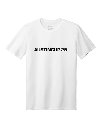 Austin Cup 2025 Youth Nike S/S Dri-Fit T-Shirt Text Logo