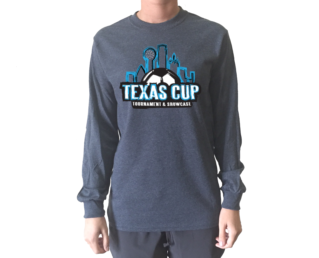 TX Cup Skyline L/S T-Shirt - Dark Heather Gray