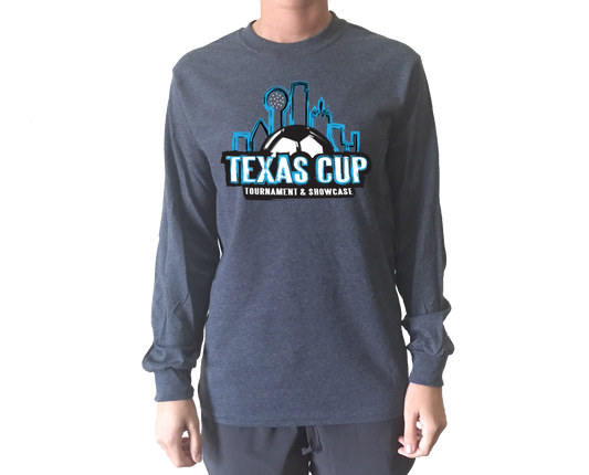 TX Cup Skyline L/S T-Shirt - Dark Heather Gray