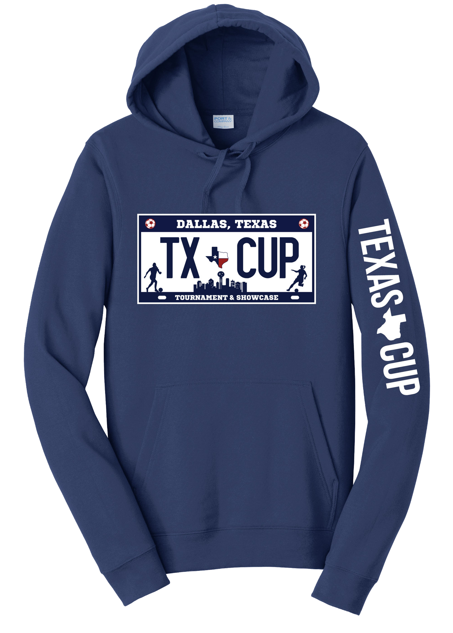 TX Cup License Plate Hoodie - Navy
