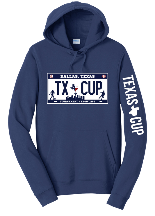 TX Cup License Plate Hoodie - Navy