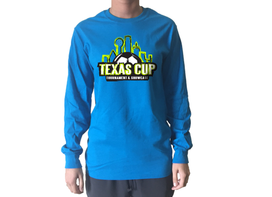 TX Cup Skyline L/S T-Shirt - Sapphire Blue
