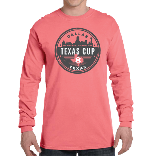TX Cup Classic L/S T-Shirt - Neon Red Orange