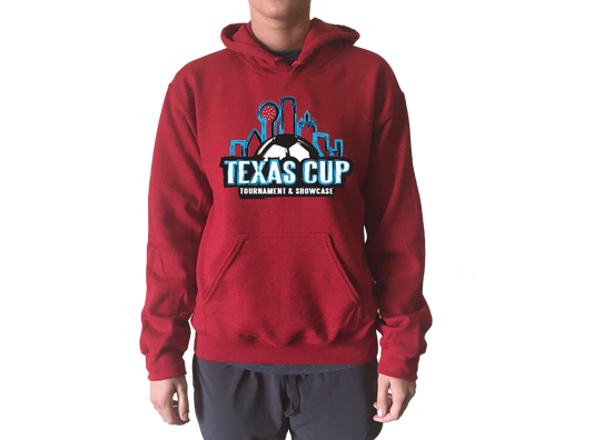 TX Cup Skyline Hoodie - Red